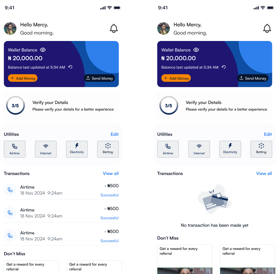 Utility Hub mobile application